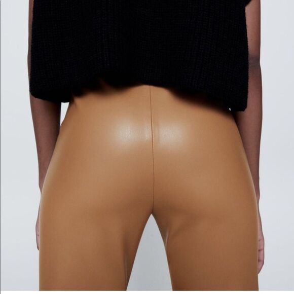 LAST CHANCE Faux leather high-waisted leggings. - Picture 11 of 11